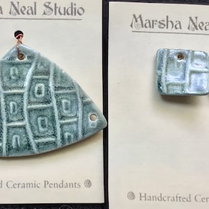 Destash Marsha Neal Porcelain Pendant/Earrings Set F