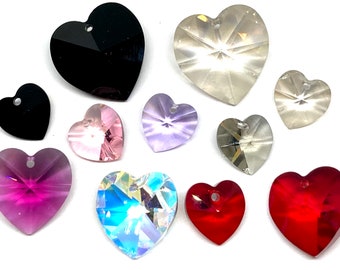 Destash Genuine Swarovski Crystal Hearts - Choice of Set