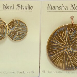 Destash Marsha Neal Porcelain Pendants Set - Round