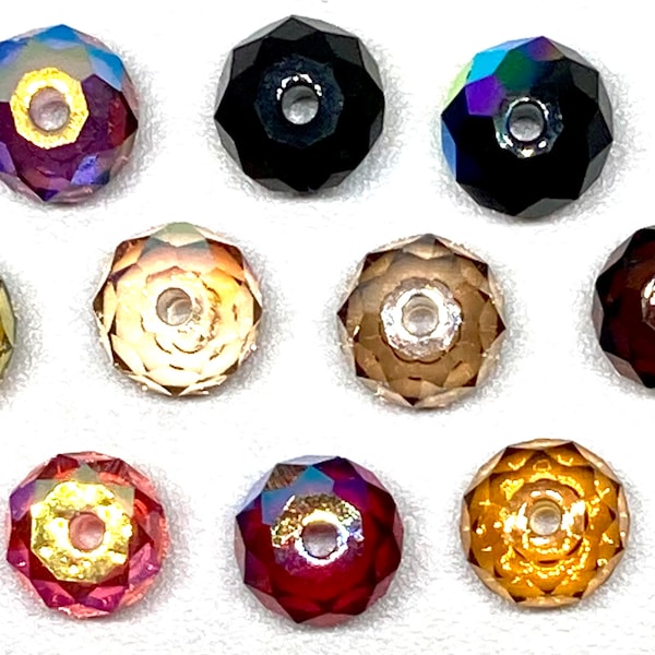 Destash Genuine Swarovski Crystals, 6mm Rondelles - Pick any 12