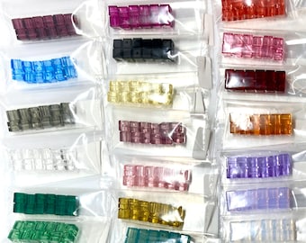 Destash Genuine 4 mm Cube Swarovski Crystals,  - 3 Packages of 12 - Choice of Colors