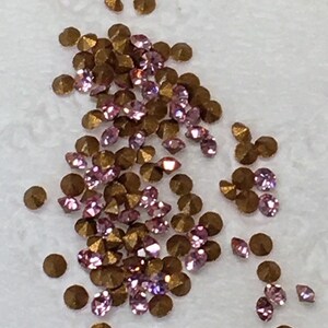 Destash Vintage Swarovski Crystal Chatons, PP4/1100, Light Rose - 2 Dozen