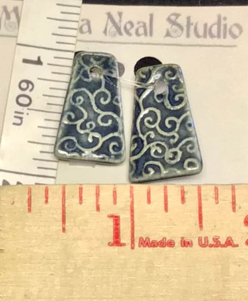Destash Marsha Neal Porcelain PendantEarrings Set M