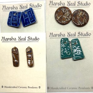 Destash Marsha Neal Porcelain Earrings Set X /4 pairs