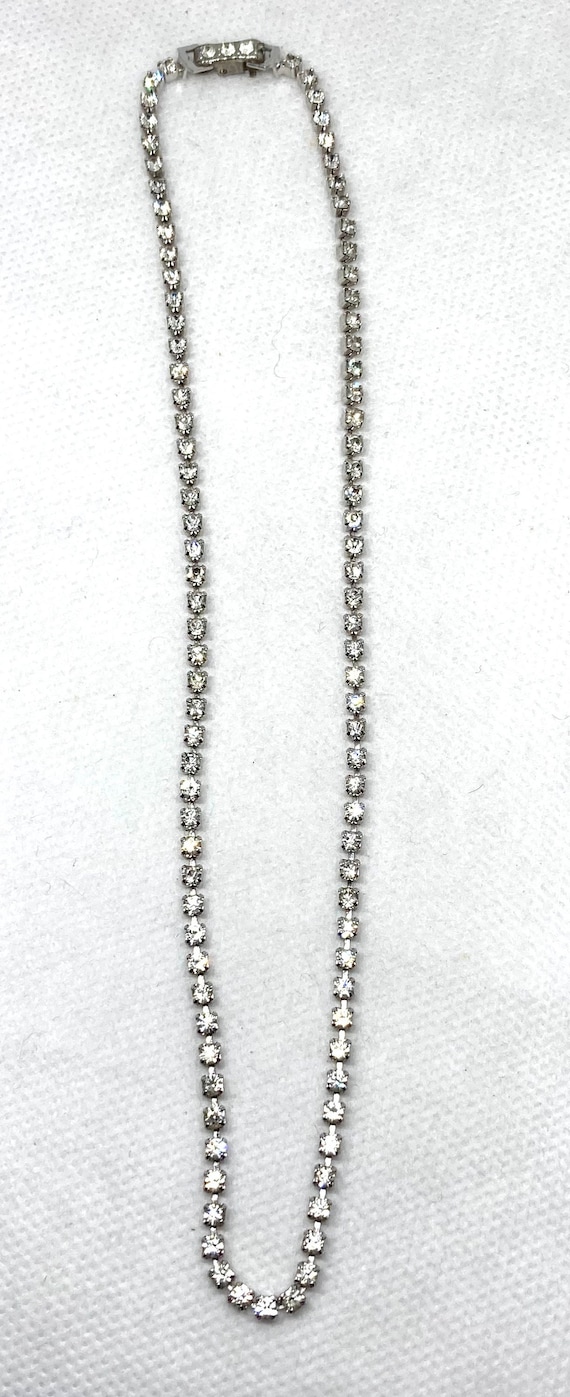 Destash Vintage Single Strand Rhinestone Necklace - image 1