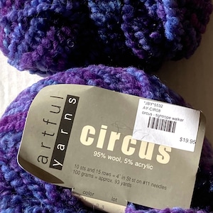 Destash Artful Yarns Circus Lots of 6 or 7 balls - Choice of Color