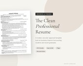 Business Resume Template Word | ATS Friendly | Finance & Accounting Students | College Resume | Instant Download