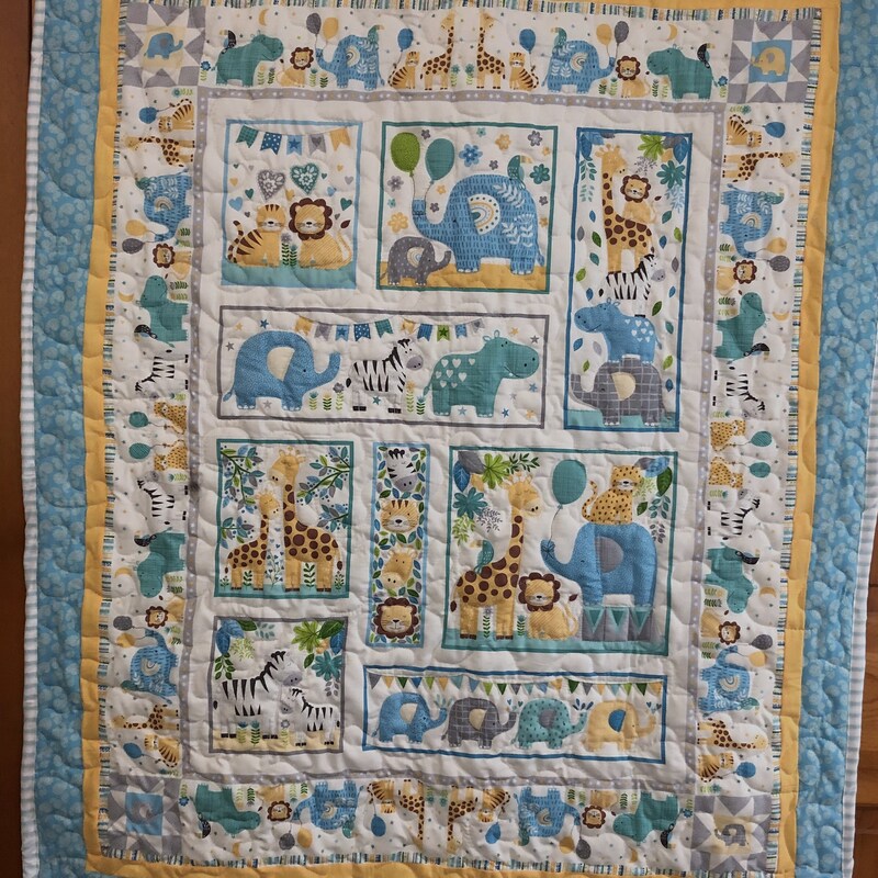 Jungle Animals Quilt Etsy