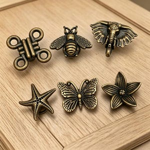 Antike Schmetterling Kommode Knäufe Vintage Messing Schublade Knäufe für Schränke Schrank Möbel Kleiderschrank Hardware Ersatz