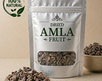 Natural Dried Amla (Indian Gooseberry) | Organic Dried Fruit | Vitamin C Rich Superfood | Healthy Snack | Ayurvedic Wellness Food