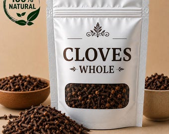 Whole Cloves, Premium Dried Clove Spice, Natural Aromatic Buds, Cooking Ingredient, Baking Spice, Herbal Pantry Essential