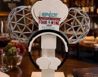 EPCOT Food & Wine Festival Chef Mouse Ears with Matching Earrings