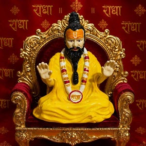 Shri Premanand Ji Maharaj Murti | Shri Premanand Maharaj-statyn | Radha Vallabh Sant Idol | Hindu Guru Staty | Vrindavan andlig gåva