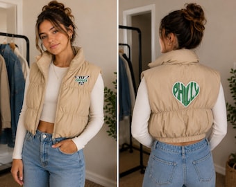 Cropped Eagles Vest