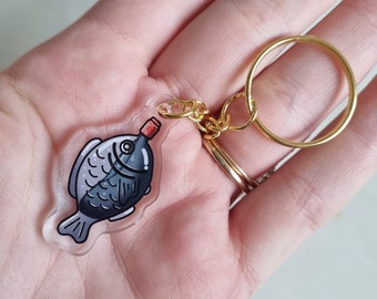 Soy Sauce Fish Keyring | Keychain | Bag Charm | Japanese Food | Sushi Lover Gift