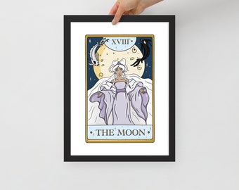 Yue - The Moon - Framed matte paper poster