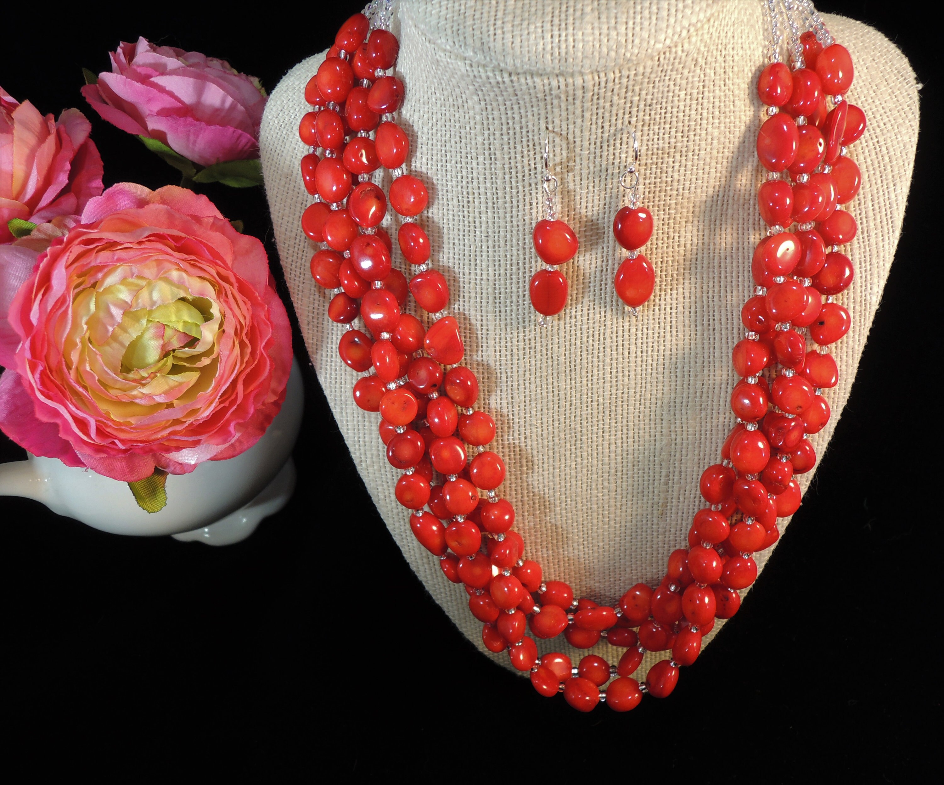 Red Jewelry Luxury Jewelry Beaded Jewelry BOHO Jewelry Etsy