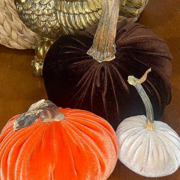 Velvet Pumpkins Etsy