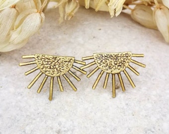 Sun Earrings Simple Studs