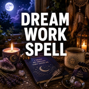 Dream Work Spell Spiritual Ritual Dreams, Reflection & Mindfulness Instant Download