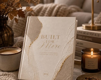 Built for More Hardcover Journal | Gold Script Inspirational Notebook