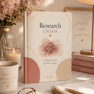 Research Chaos Hardcover Journal | Organized Notes, Scribble Cover, Academic Notebook