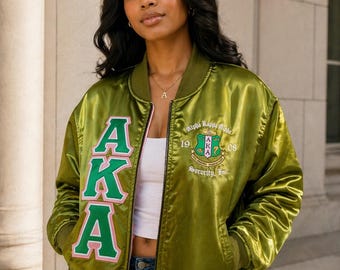 Veste Alpha Kappa Alpha Probate Veste lettre grecque Veste sororité Veste fraternité Veste brodée personnalisée Veste ligne