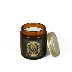 Virgen del Quinto Partido Amber Soy Candle Dark Edition — Spiritual Home Fragrance