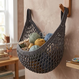 Crochet Storage Hammock Pattern PDF, Hanging Toy Storage Net,Nursery Organizer Crochet Pattern,Easy Crochet Hammock Pattern,Digital Download