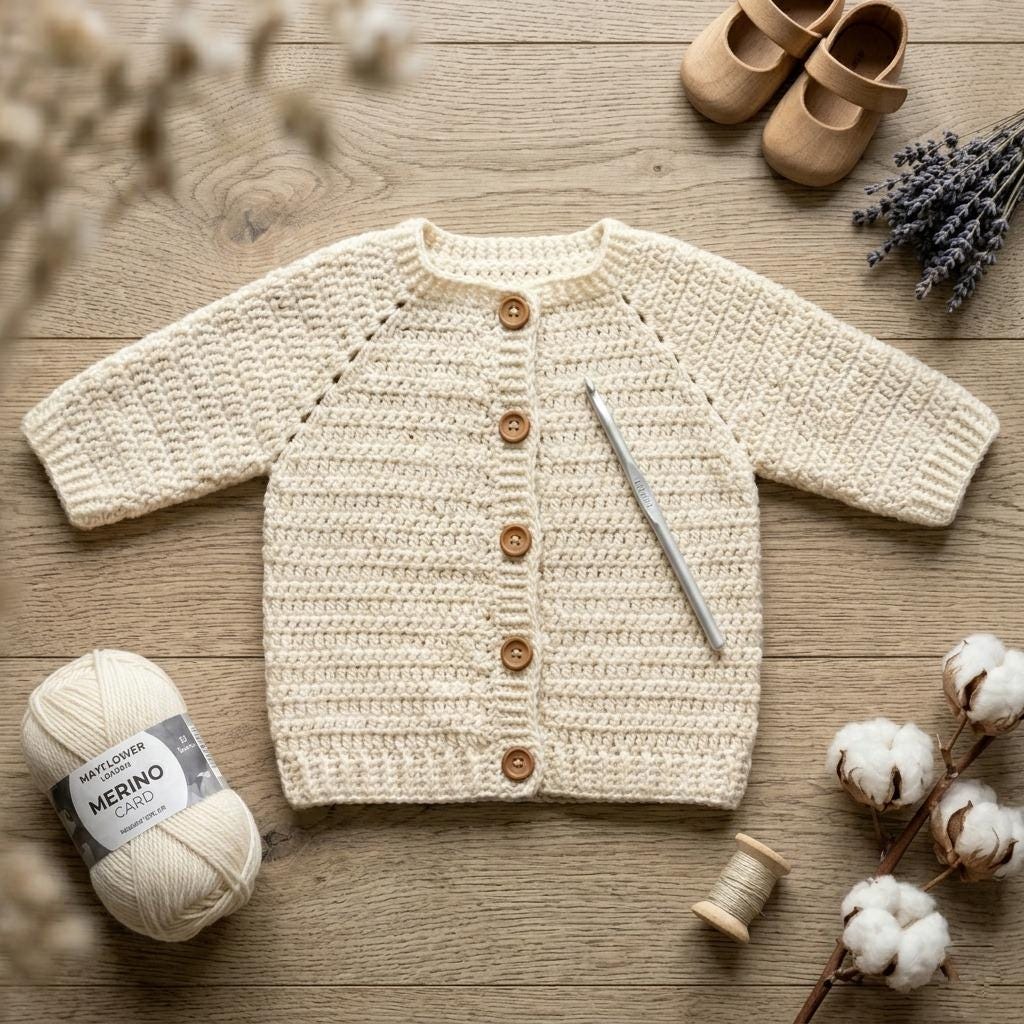 36 Crochet Baby Clothes Patterns with Bonnets, Booties, Rompers, and Dresses 26 Baby Cardigan Easy Crochet Baby Jacket