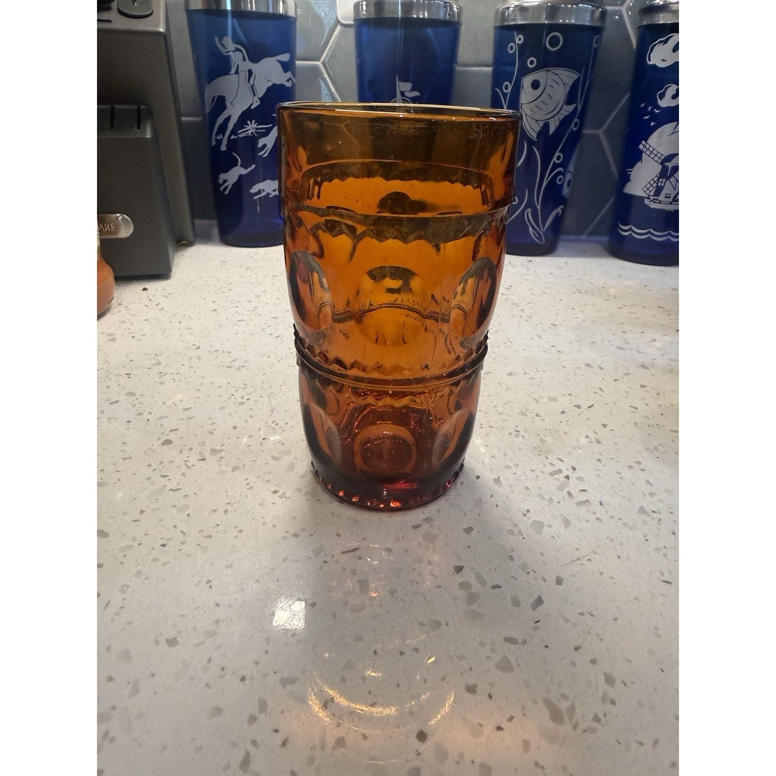 アンバーカラー ガラス製 ボトル　ミッドセンチュリー Mid Century Amber Glass - Etsy