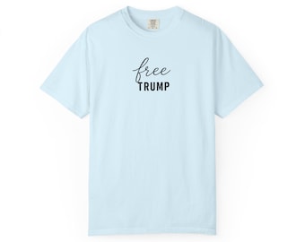 free Trump T-shirt | Minimal Script Political Tee