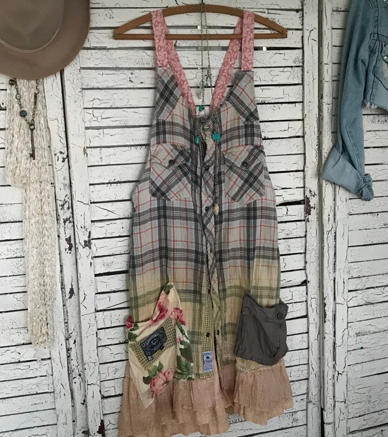 Buffalo Girl Farmhouse Frock XS/S Prairie Chic Junk Gypsy | Etsy