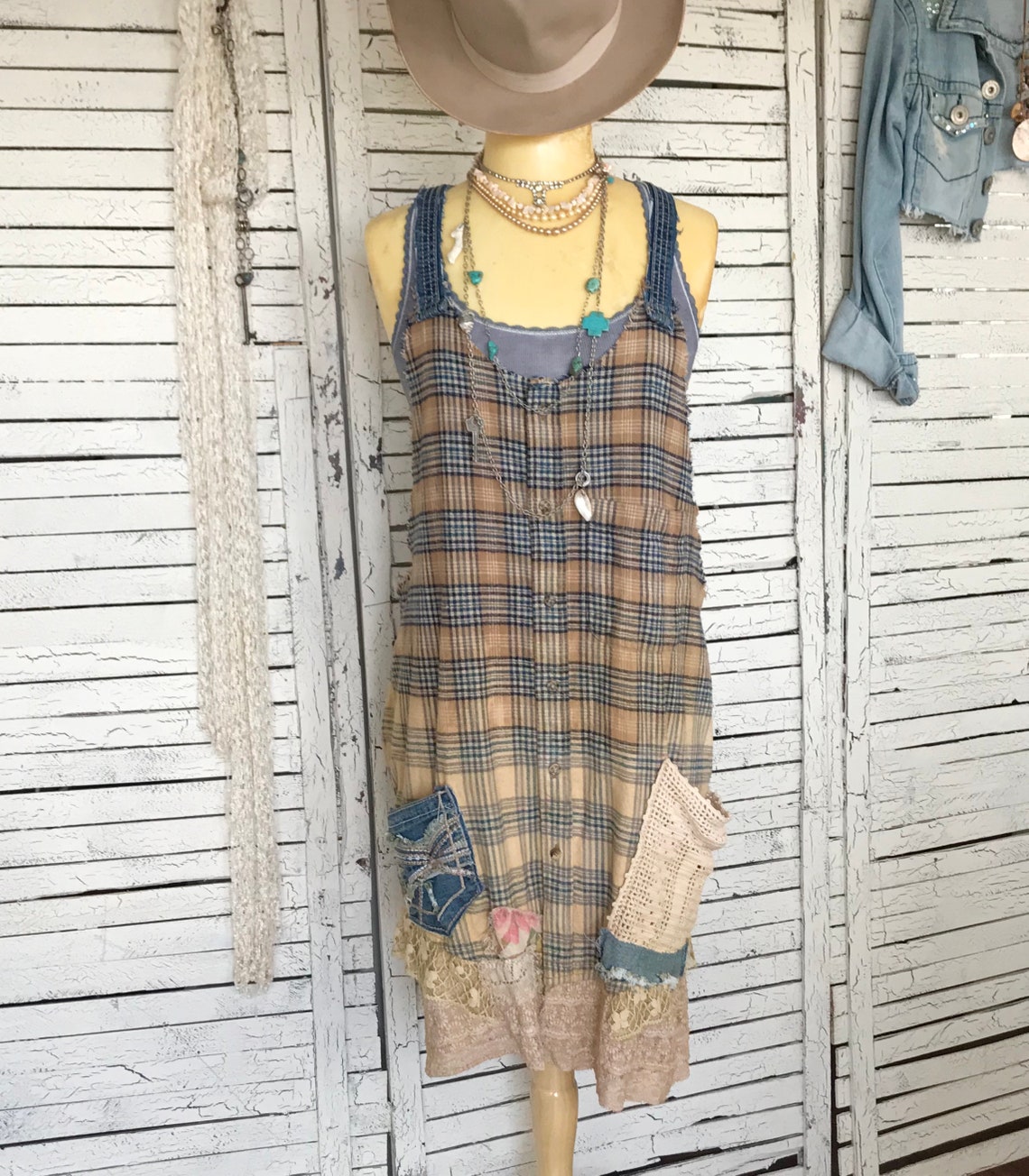 Farmhouse Frock S/M/L Prairie Chic Dress or Duster for | Etsy