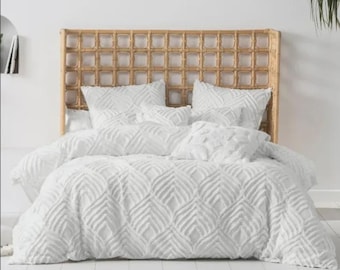 Juego de funda nórdica de algodón estilo bohemio con diseño de sol, ropa de cama bohemia, suave y transpirable.