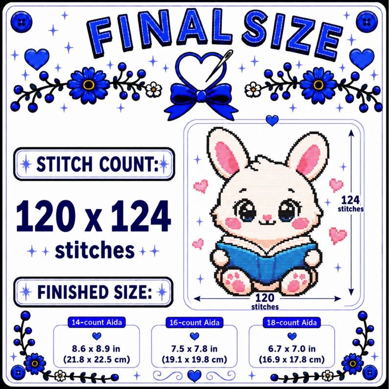 Cute Bunny Cross Stitch Pattern Bundle, 4 Rabbit Designs, Easter Animal ...