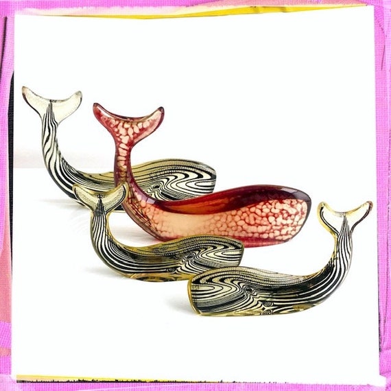 WAVEY! - Vintage 70s PAL Abraham Palatnik Artemis Op Art WHALE