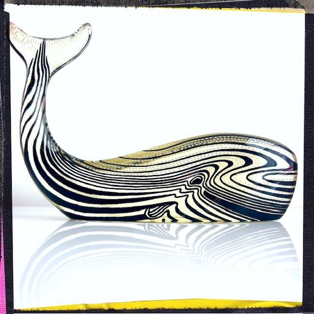 WAVEY! - Vintage 70s PAL Abraham Palatnik Artemis Op Art WHALE