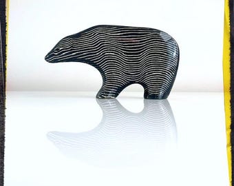 LINEAR! - Vintage 70er Jahre PAL Abraham Palatnik Artemis Op Art Linear URSO Große Lucite Figur Brasilien Mid Century Mod