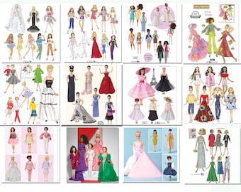 NEW Sewing Pattern Clothes VTG for Doll's 11.5" Barbie