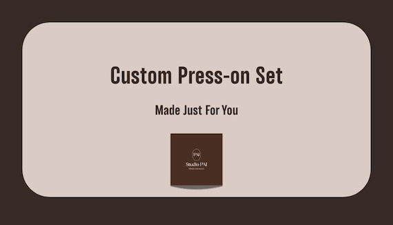 Custom Press On Nails | Personalised Nail Set | Studio PAI