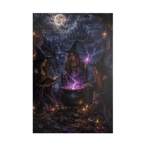 Witches Brewing Purple Magic Puzzle