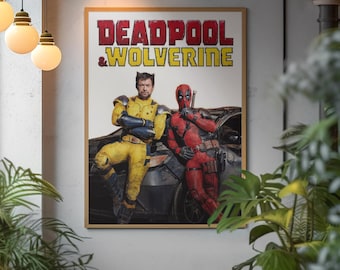 Deadpool Poster | Marvel Anti Hero Wall Art | Comic Book Action Print | Funny Superhero Decor | Movie Poster