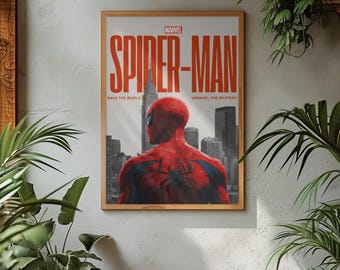 Spider-Man Poster | Marvel Superhero Wall Art | Web Slinger Action Print | Comic Book Decor | Movie Poster