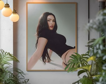 Megan Fox Poster | Hollywood Actress Wall Art | Y2K Celebrity Print | Glam Room Decor | Aesthetic Movie Star Poster