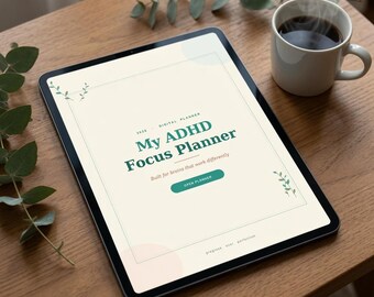 2026 ADHS Digitaler Planer für GoodNotes | Neurodianer iPad Planer mit Exekutive Funktion, Energie Check-In & Habit Tracker