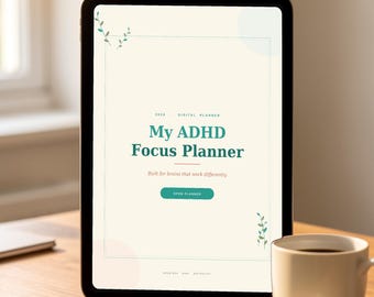 2026 ADHD Digital Planner for GoodNotes | Executive Function & Habit Tracker