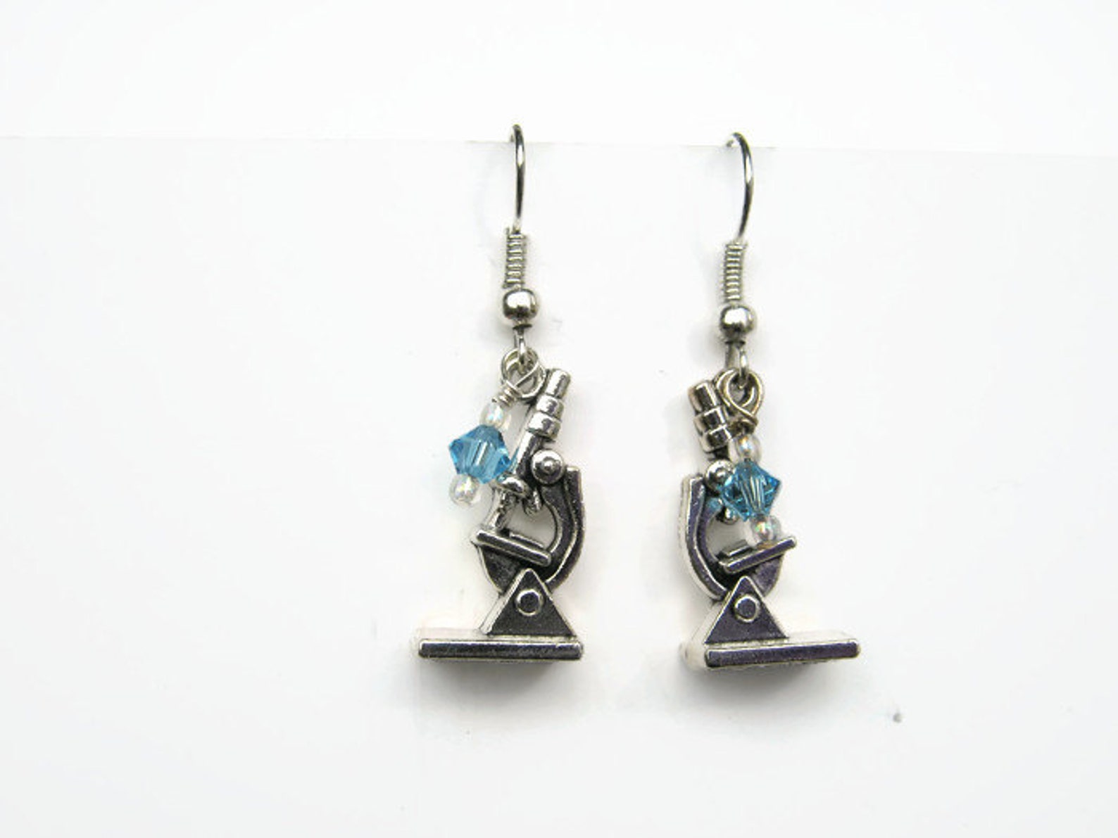 Microscope Earrings Scientist Dangle Earrings on Etsy
