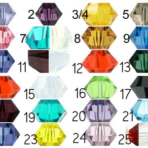 Puede incluir: Un gr&aacute;fico de 25 cuentas de vidrio de diferentes colores. Las cuentas est&aacute;n numeradas del 1 al 25. Las cuentas son todas de la misma forma y tama&ntilde;o.