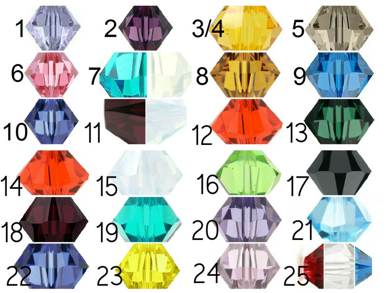 Puede incluir: Un gr&aacute;fico de 25 cuentas de vidrio de diferentes colores. Las cuentas est&aacute;n numeradas del 1 al 25. Las cuentas son todas de la misma forma y tama&ntilde;o.